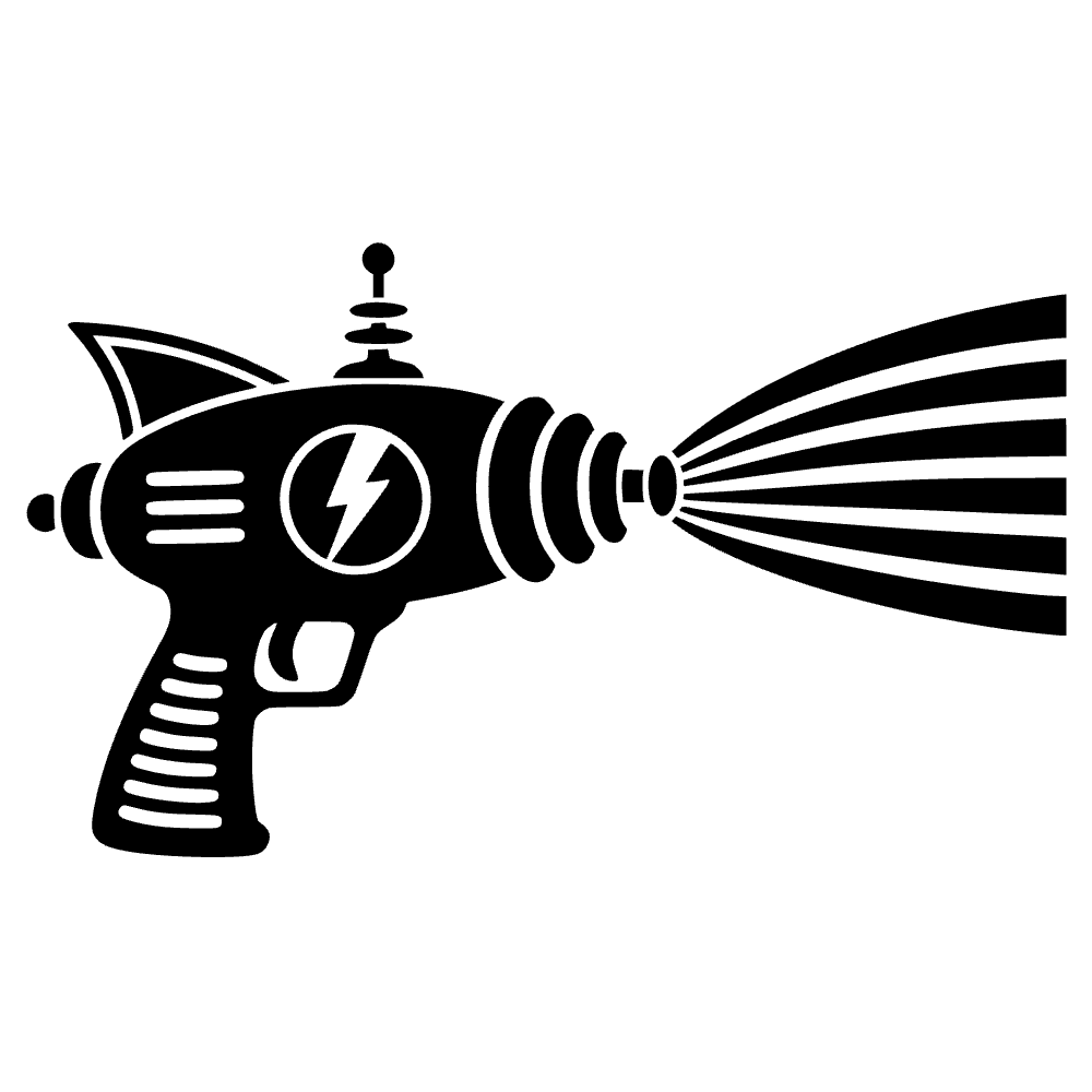 Sci Fi Raygun Shooting Icon SVG SVG cut file preview