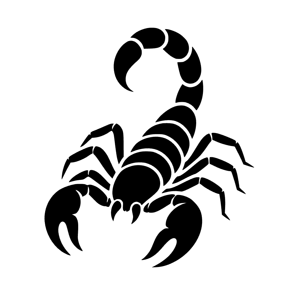 Escorpión con cola levantada — archivo SVG