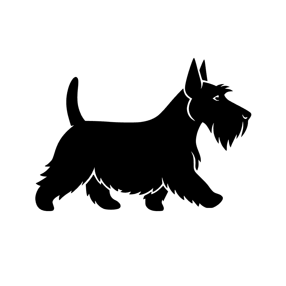 Perro terrier escocés — archivo SVG