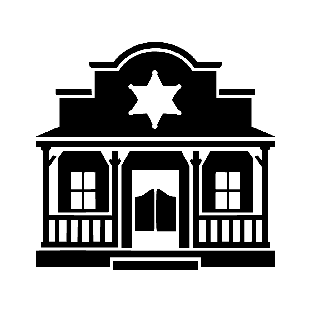 Icono de oficina del sheriff — archivo SVG