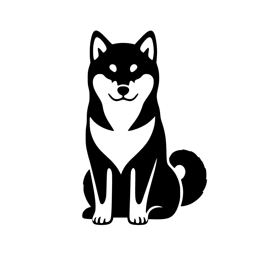 Perro Shiba Inu — archivo SVG