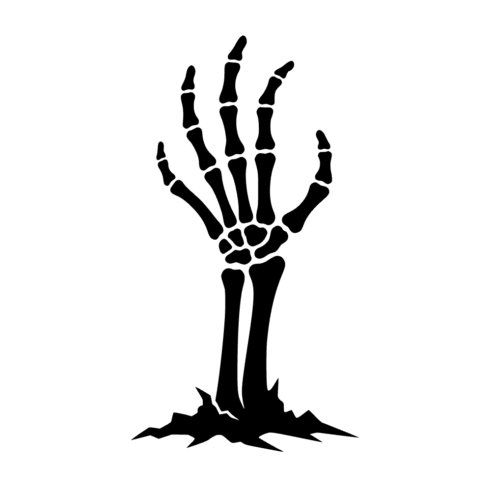 Mano esqueleto levantándose — archivo SVG