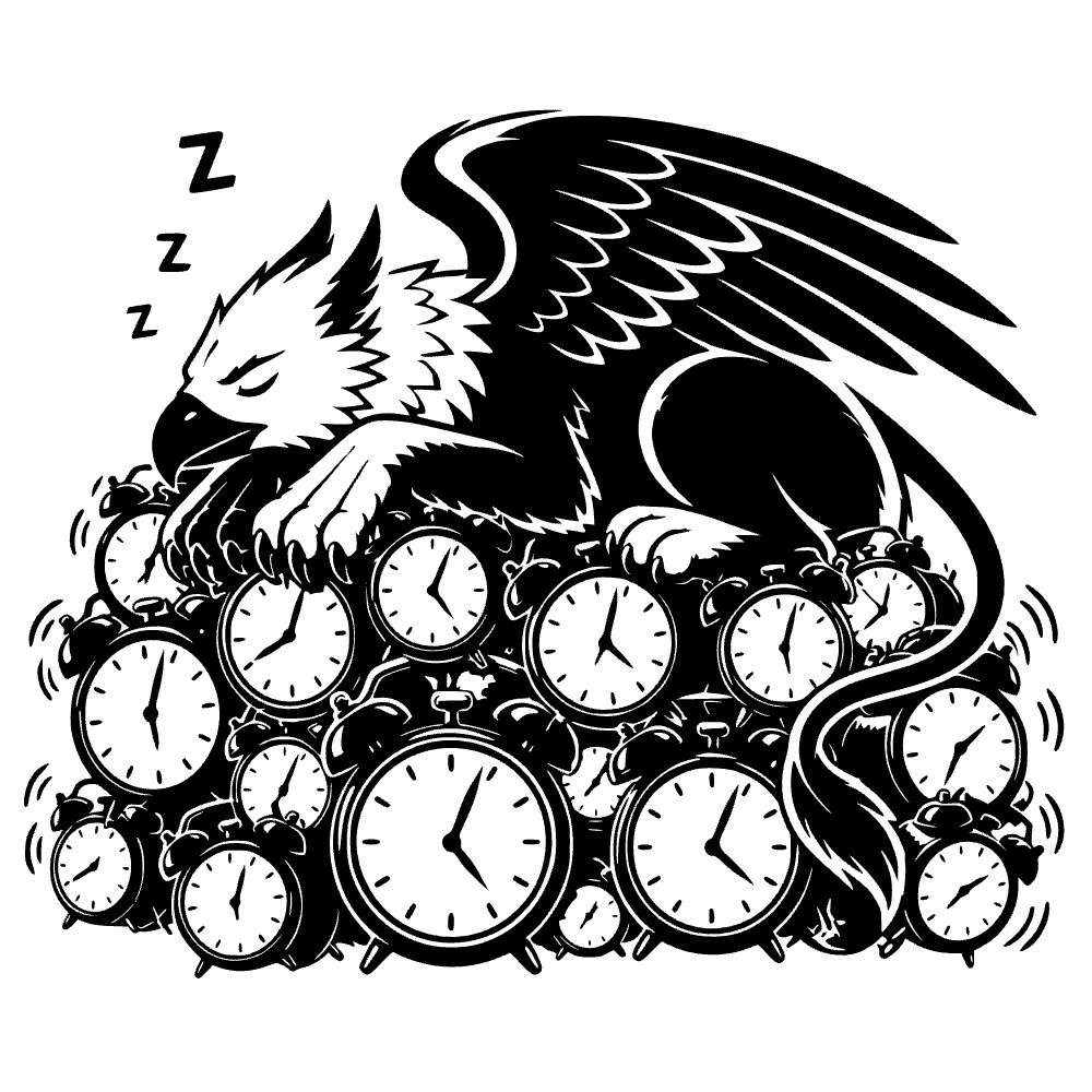 Sleeping Griffin SVG cut file