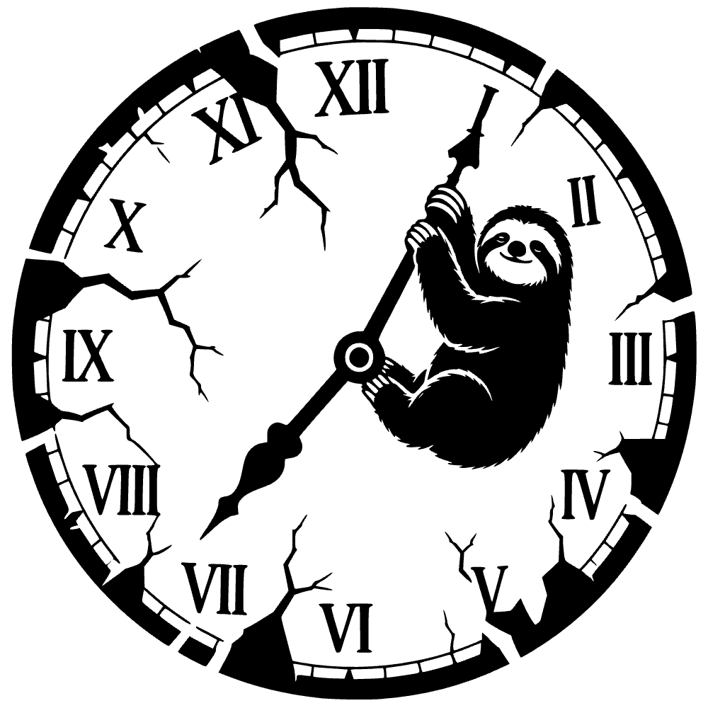 Perezoso aferrándose perezosamente — archivo SVG