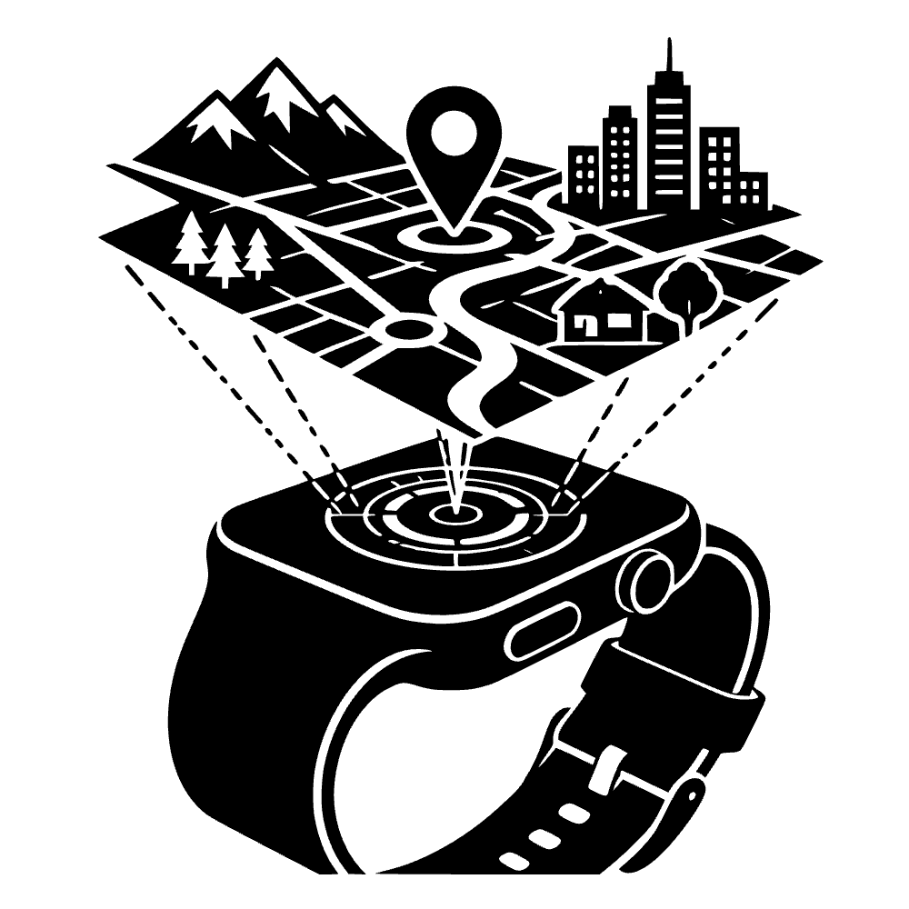 Icono de reloj inteligente holográfico — archivo SVG