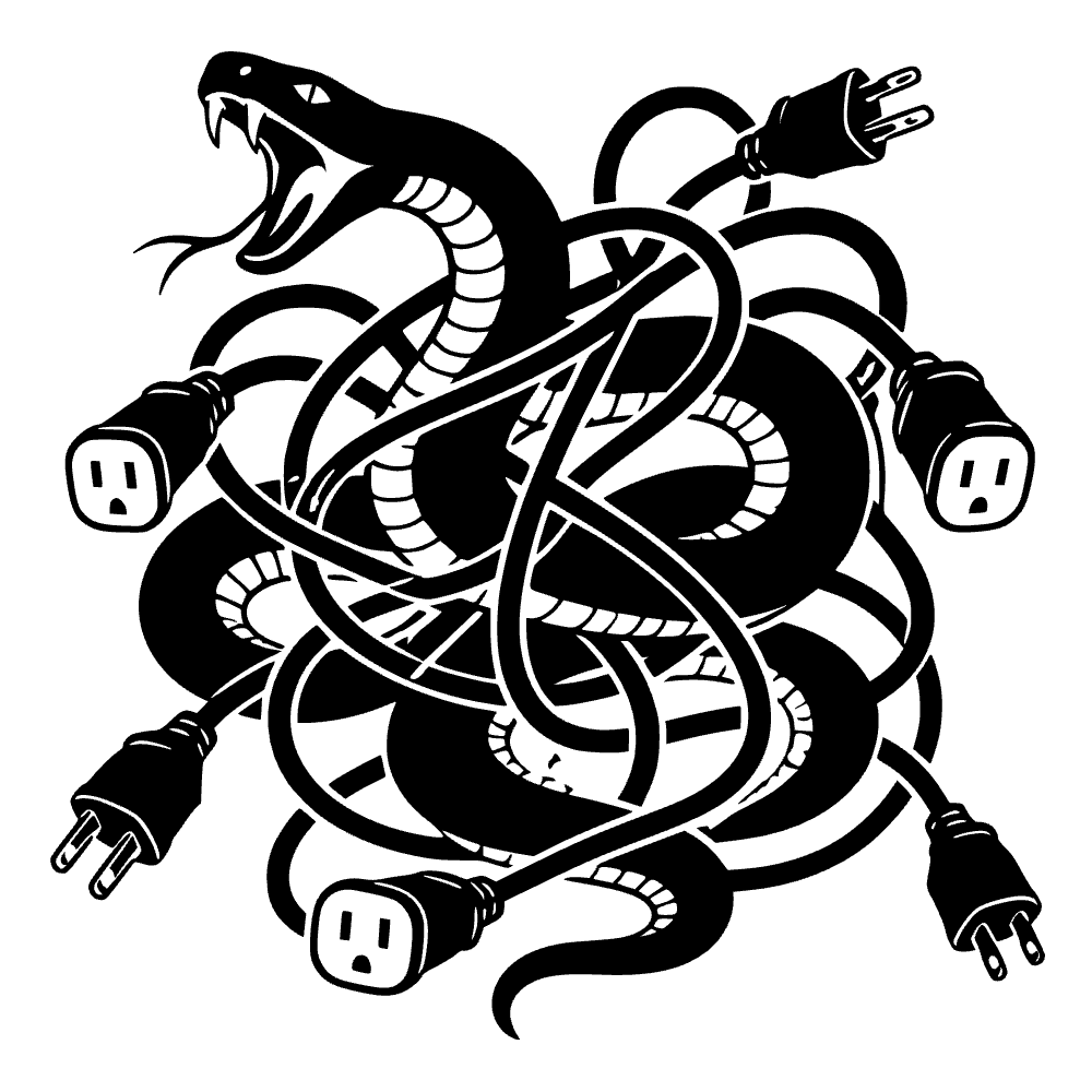Snake Tangled Knot SVG SVG cut file preview