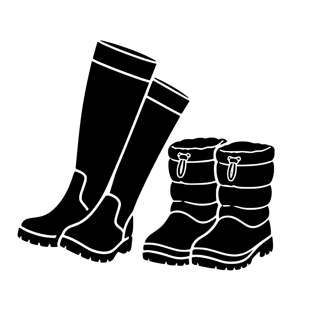 Icono de botas de nieve — archivo SVG