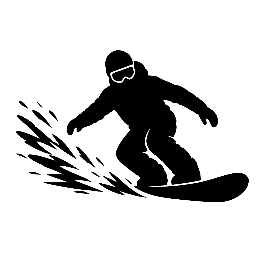 Snowboarder haciendo un giro — archivo SVG