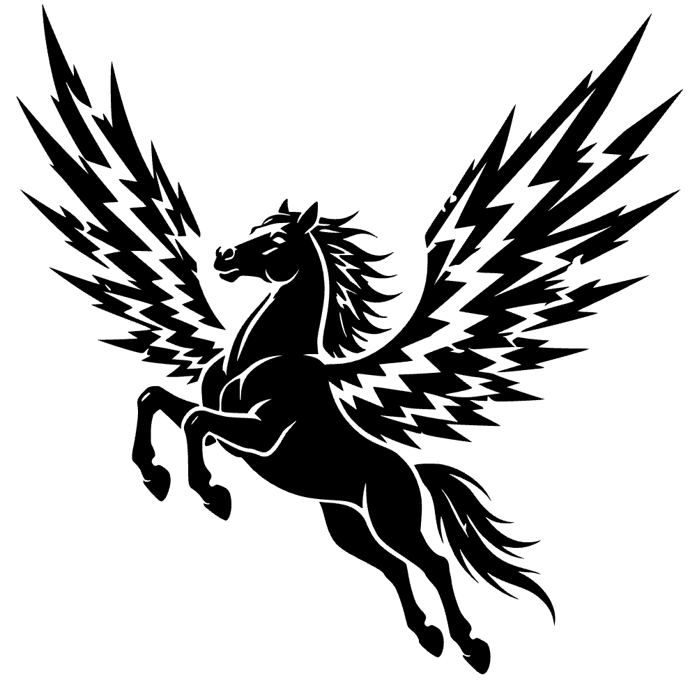 Pegaso volador — archivo SVG