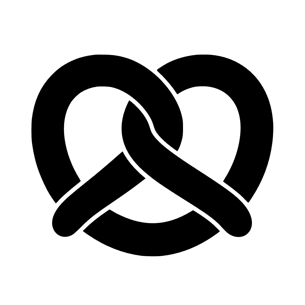 Pretzel suave en forma de espiral — archivo SVG