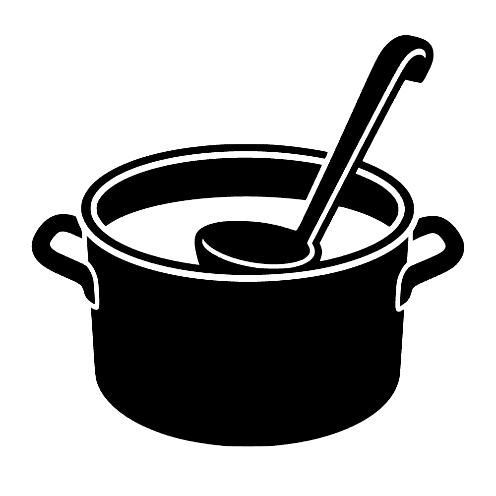 Ícono de olla de sopa — archivo SVG