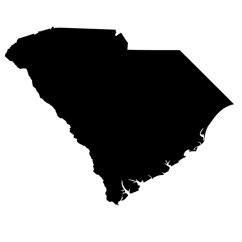 Mapa de Carolina del Sur — archivo SVG
