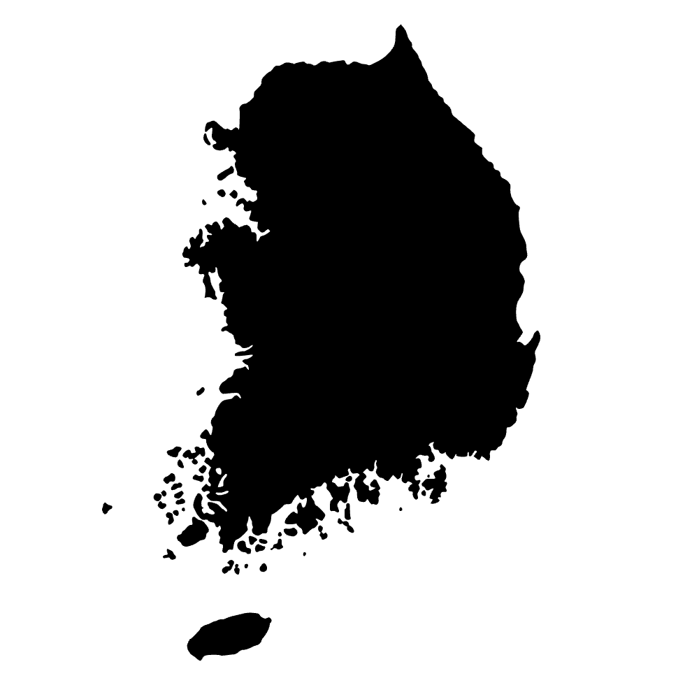 Mapa de Corea del Sur — archivo SVG