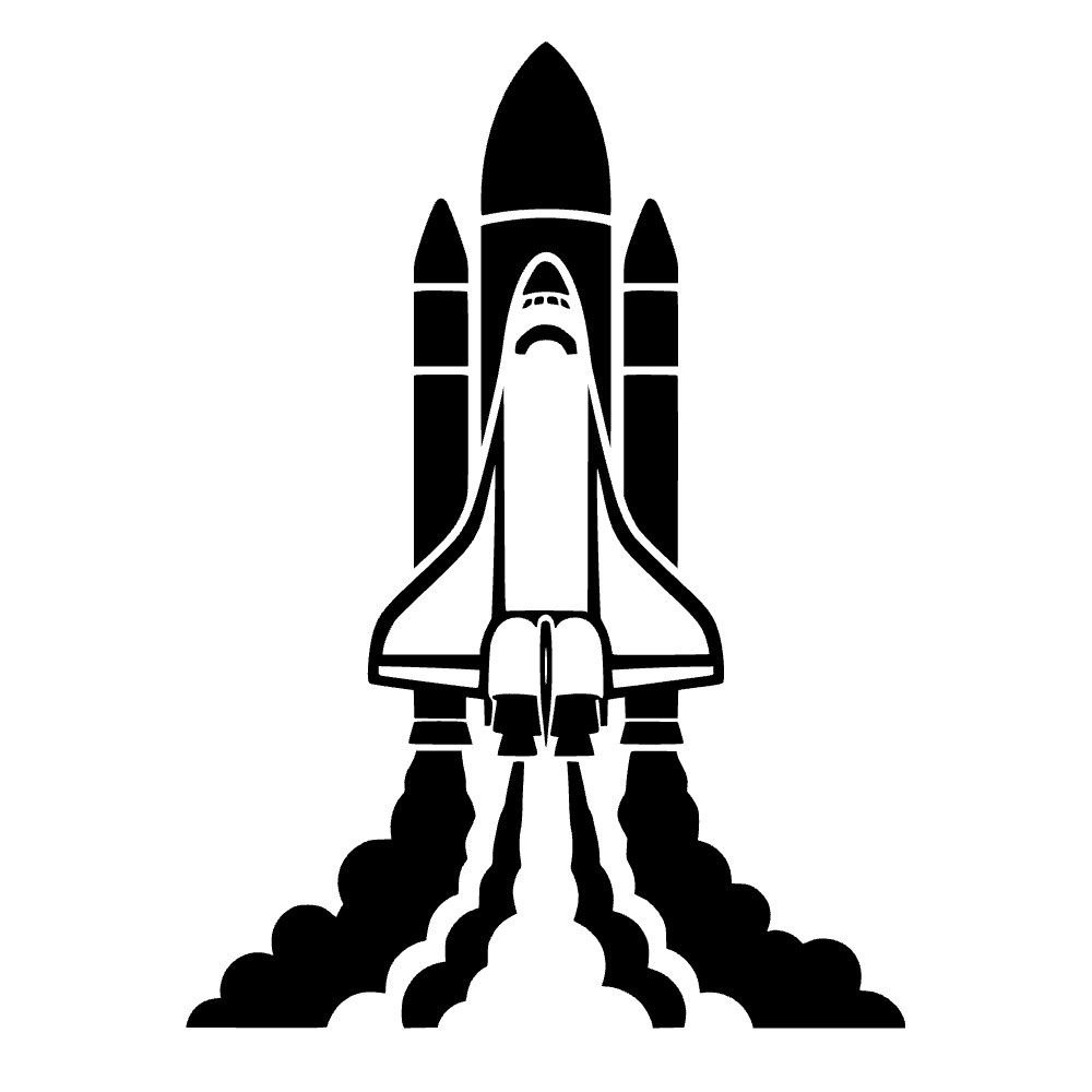 Lanzamiento de transbordador espacial — vista previa del archivo SVG