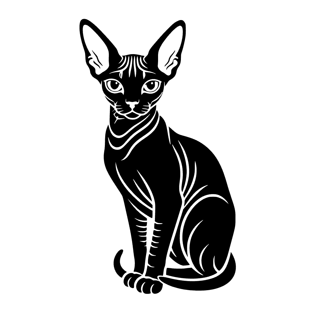 Gato esfinge — archivo SVG