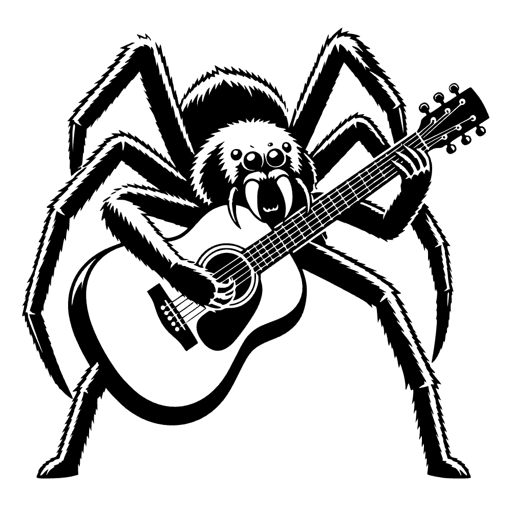 Araña tocando agresivamente — archivo SVG