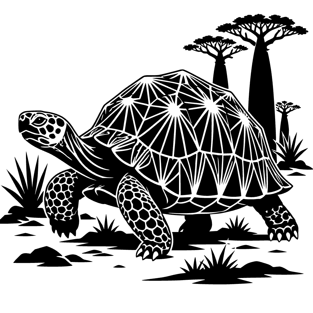 Spider Tortoise Icon SVG cut file