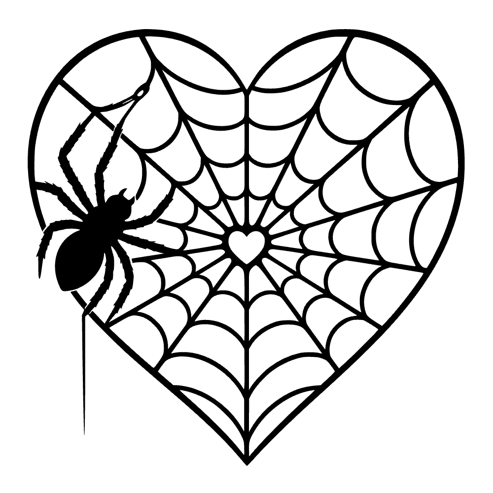 Spider Weaving Web Silhouette SVG SVG cut file preview