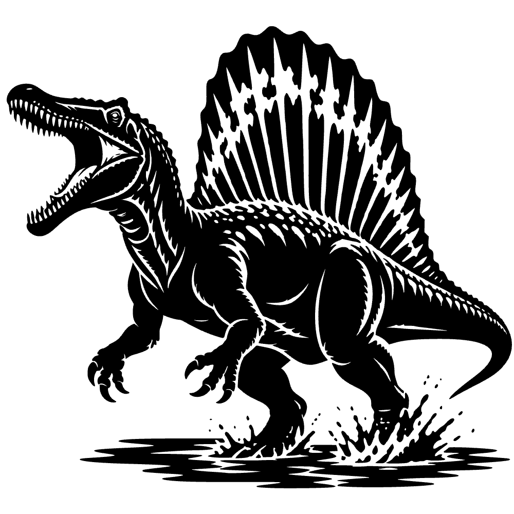 Icono de espinosaurio — archivo SVG