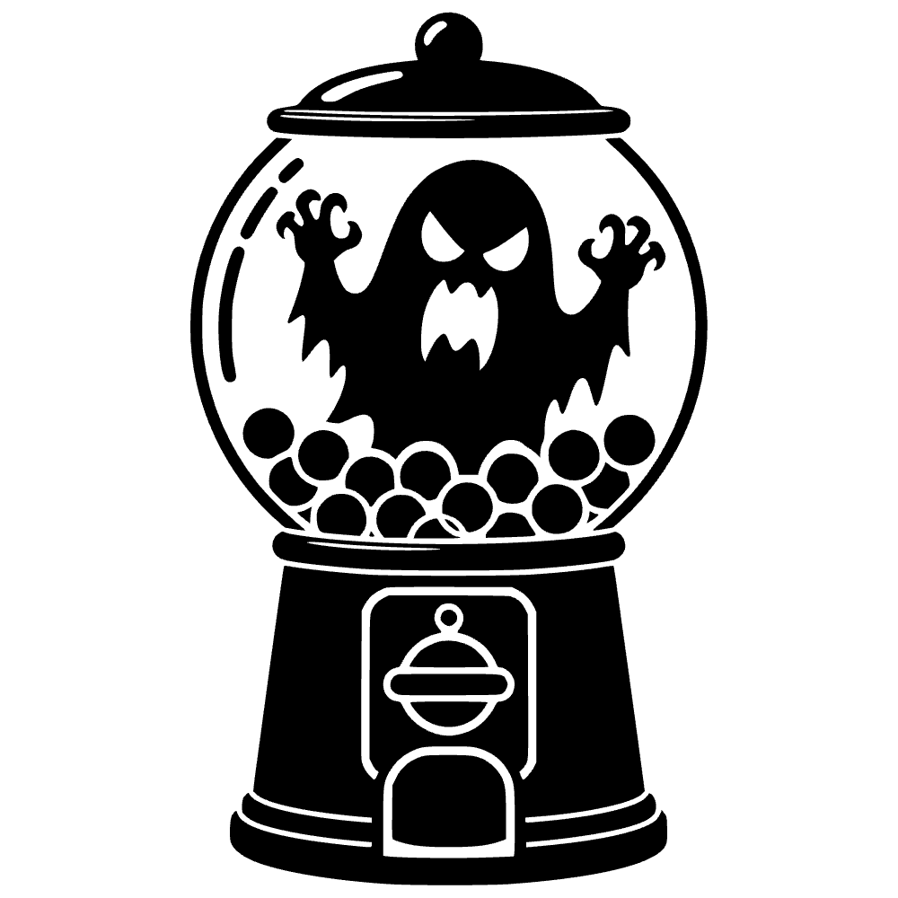 Spooky Ghost Icon SVG cut file preview