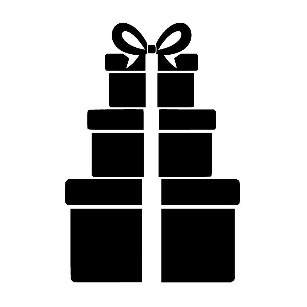Cajas de regalo apiladas — archivo SVG