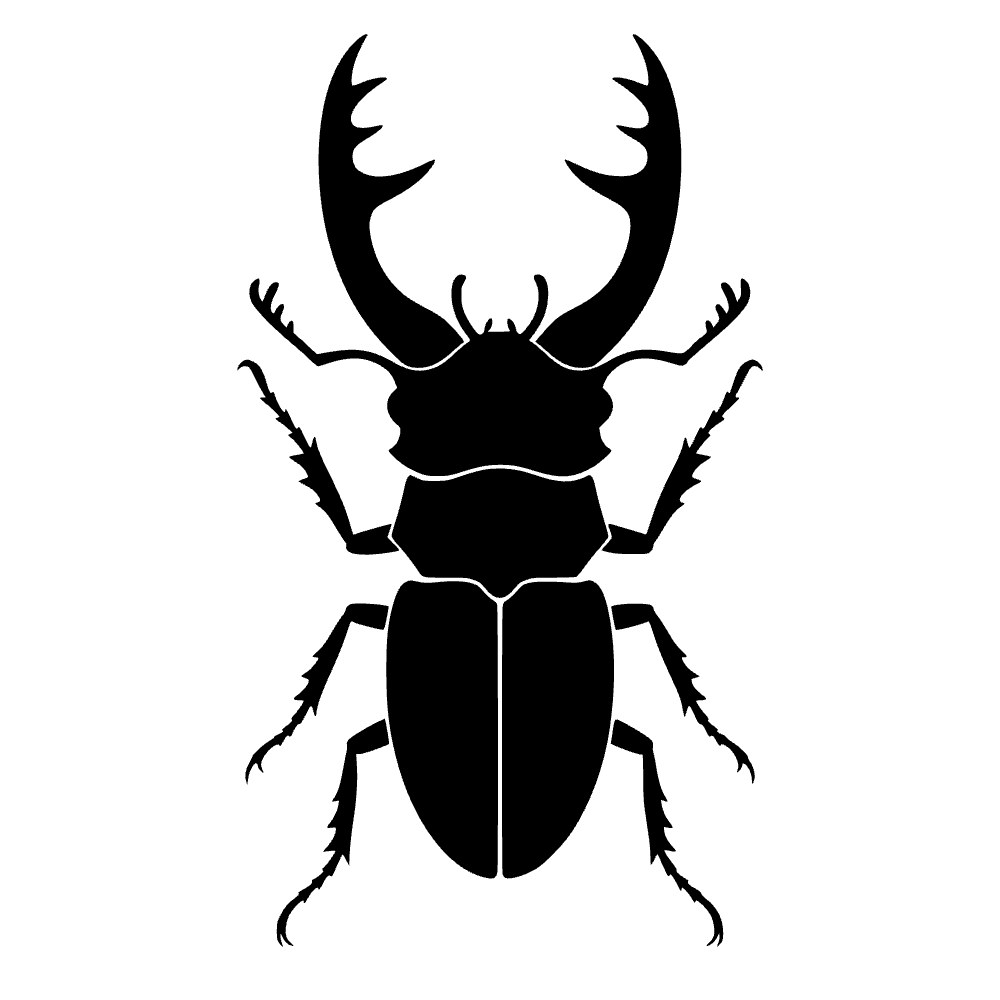 Stag Beetle Horns Icon SVG cut file preview