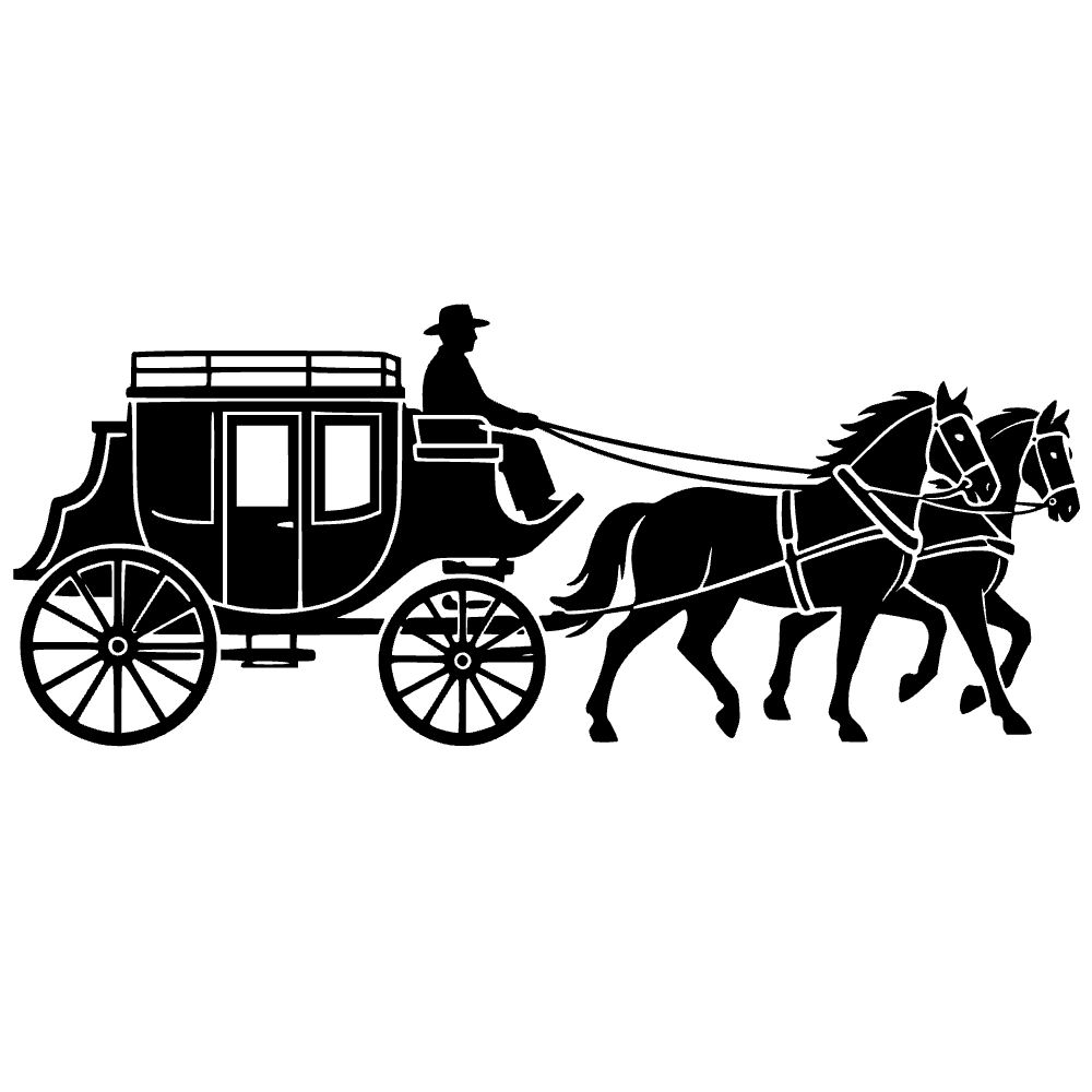 Caballos de diligencia — archivo SVG