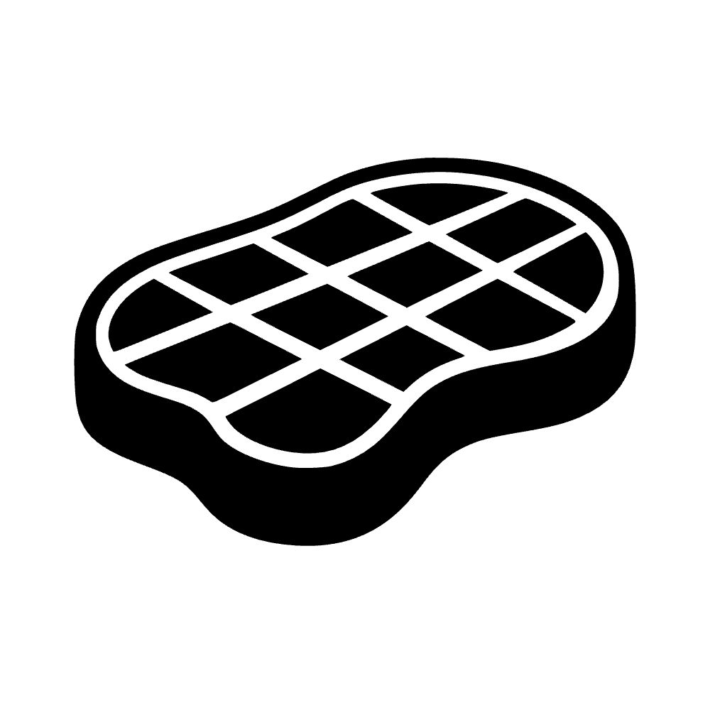 Marcas de parrilla en el bistec — archivo SVG