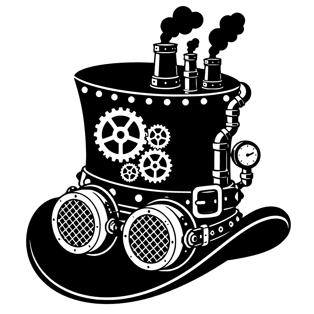 Sombrero de copa steampunk — archivo SVG