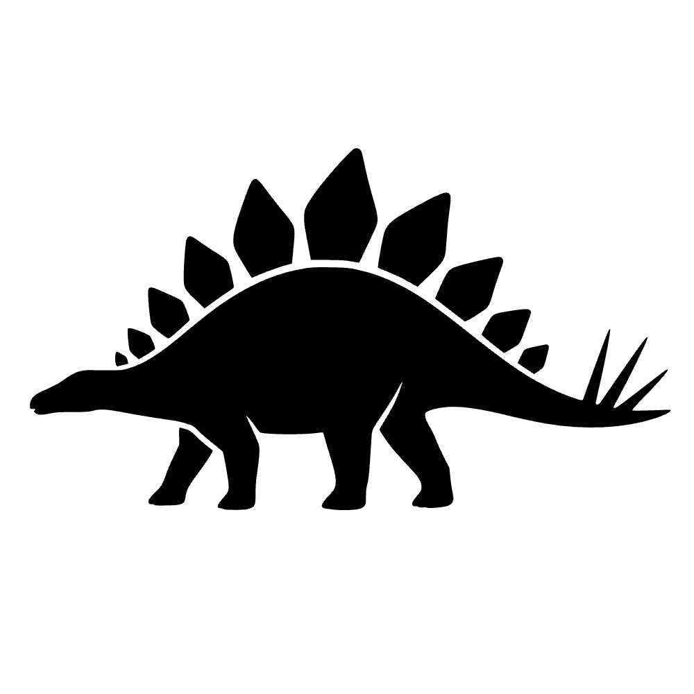Placas dorsales de estegosaurio — archivo SVG