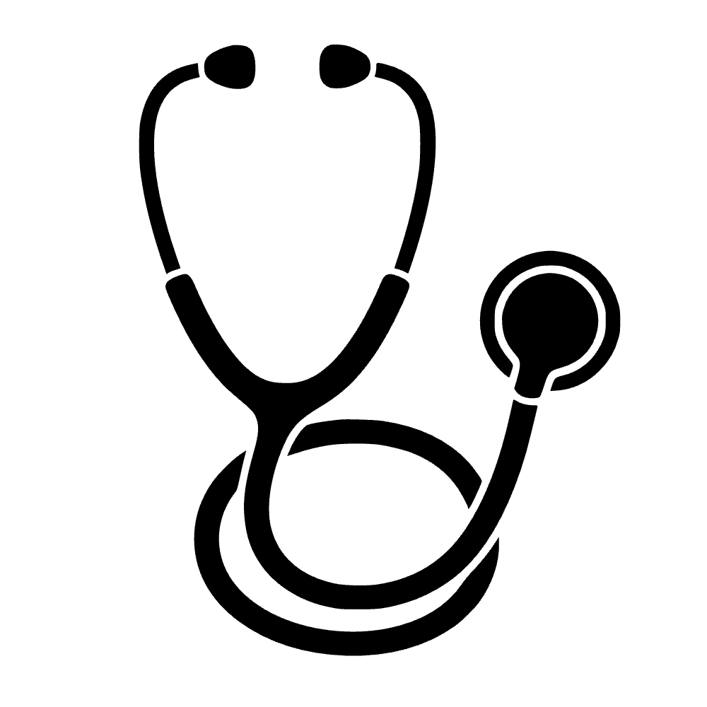 Icono de estetoscopio enrollado — archivo SVG