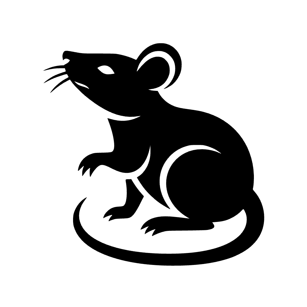 Rata zodiacal estilizada — archivo SVG