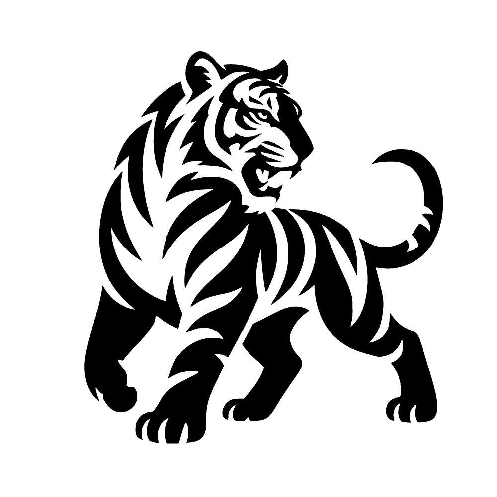 Icono de tigre estilizado — archivo SVG