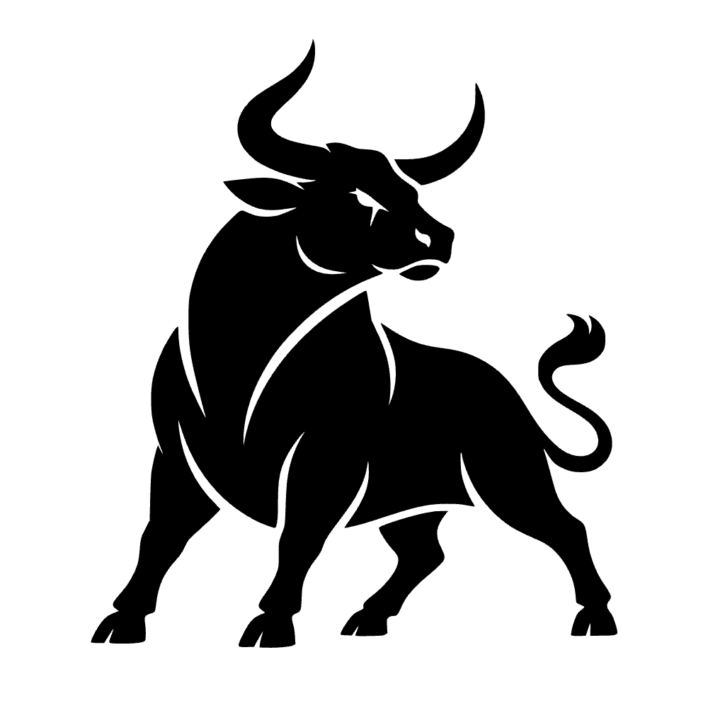 Buey zodiacal estilizado — archivo SVG
