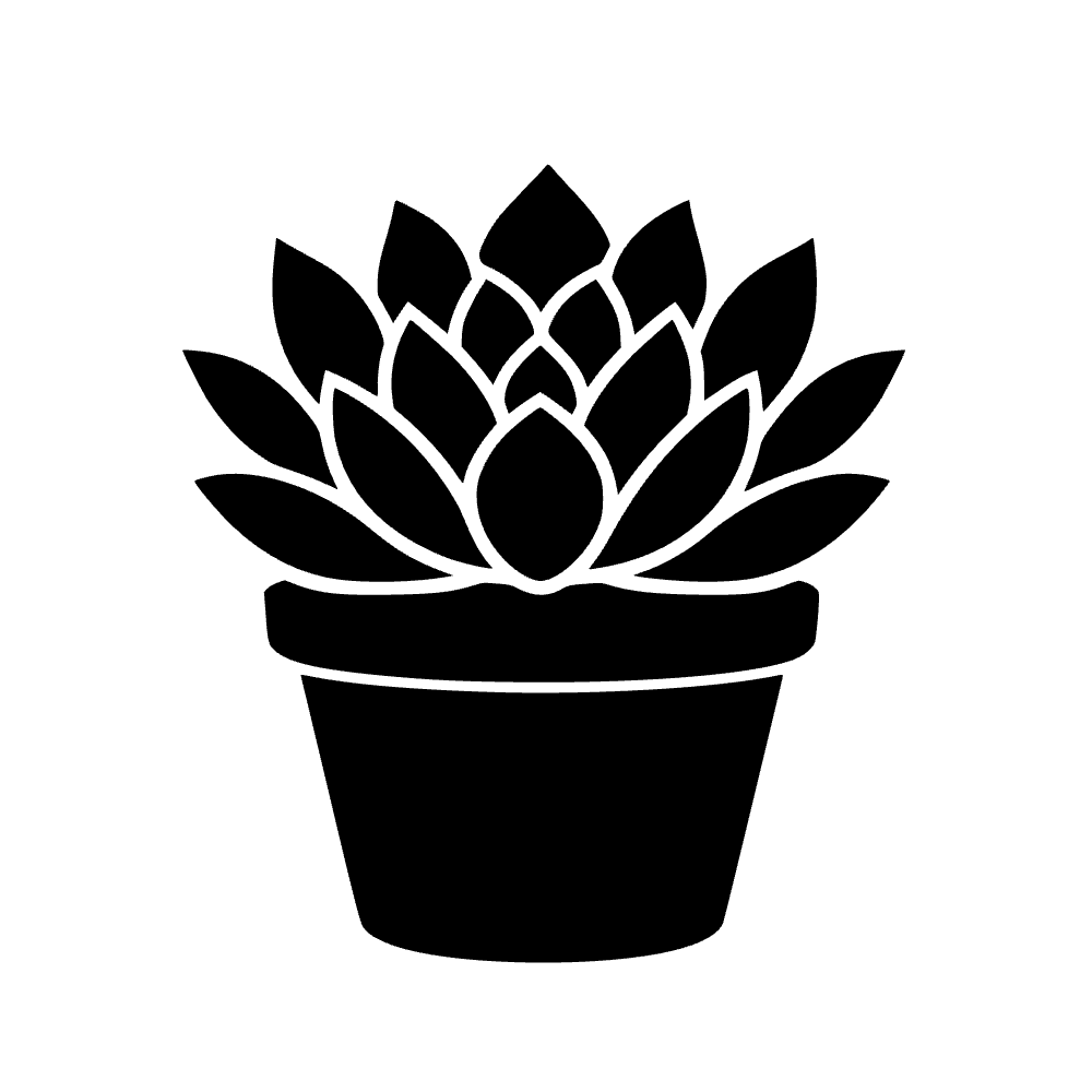 Planta suculenta en maceta — archivo SVG