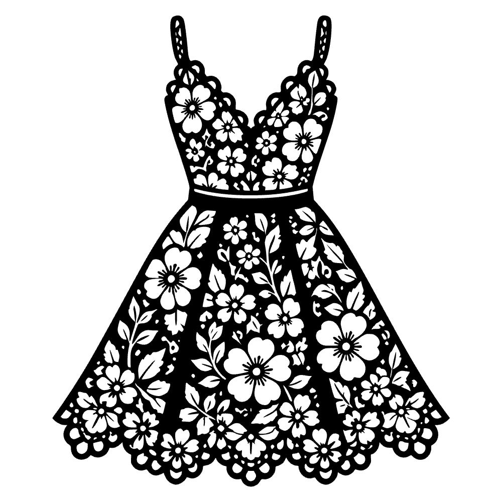 Ícono de vestido de verano — archivo SVG