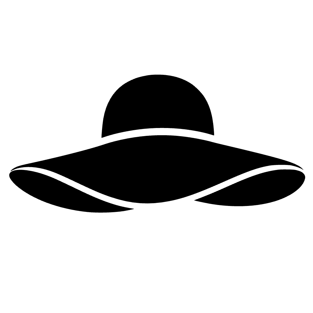 Ícono de sombrero de sol — archivo SVG