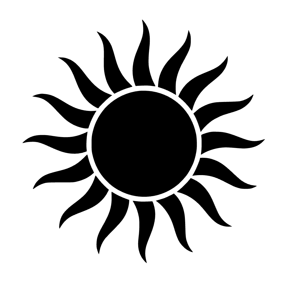 Icono de rayos de sol — archivo SVG