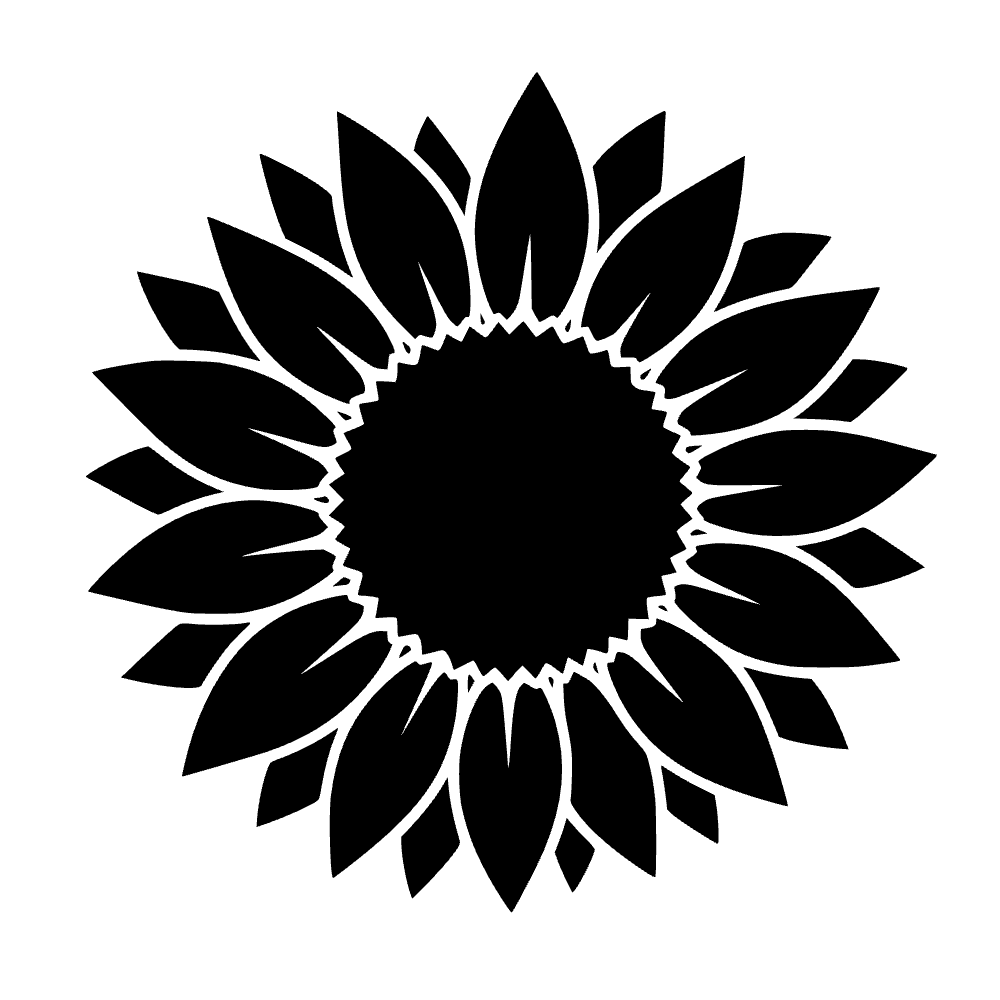 Cabeza de girasol — archivo SVG