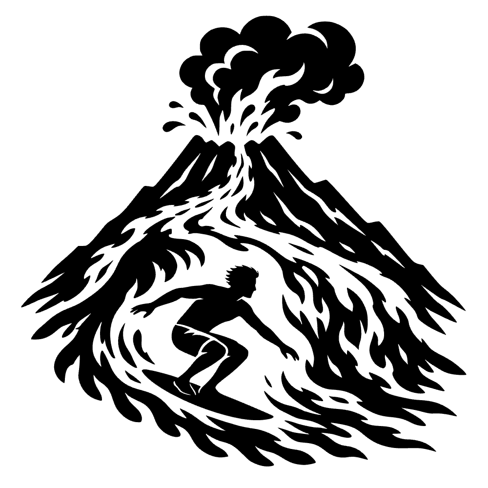 Surfista montando ola — archivo SVG