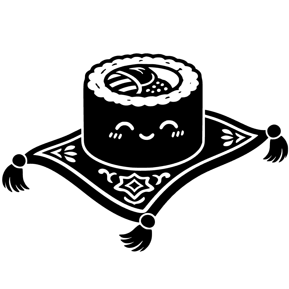 Ícono de rollo de sushi — archivo SVG
