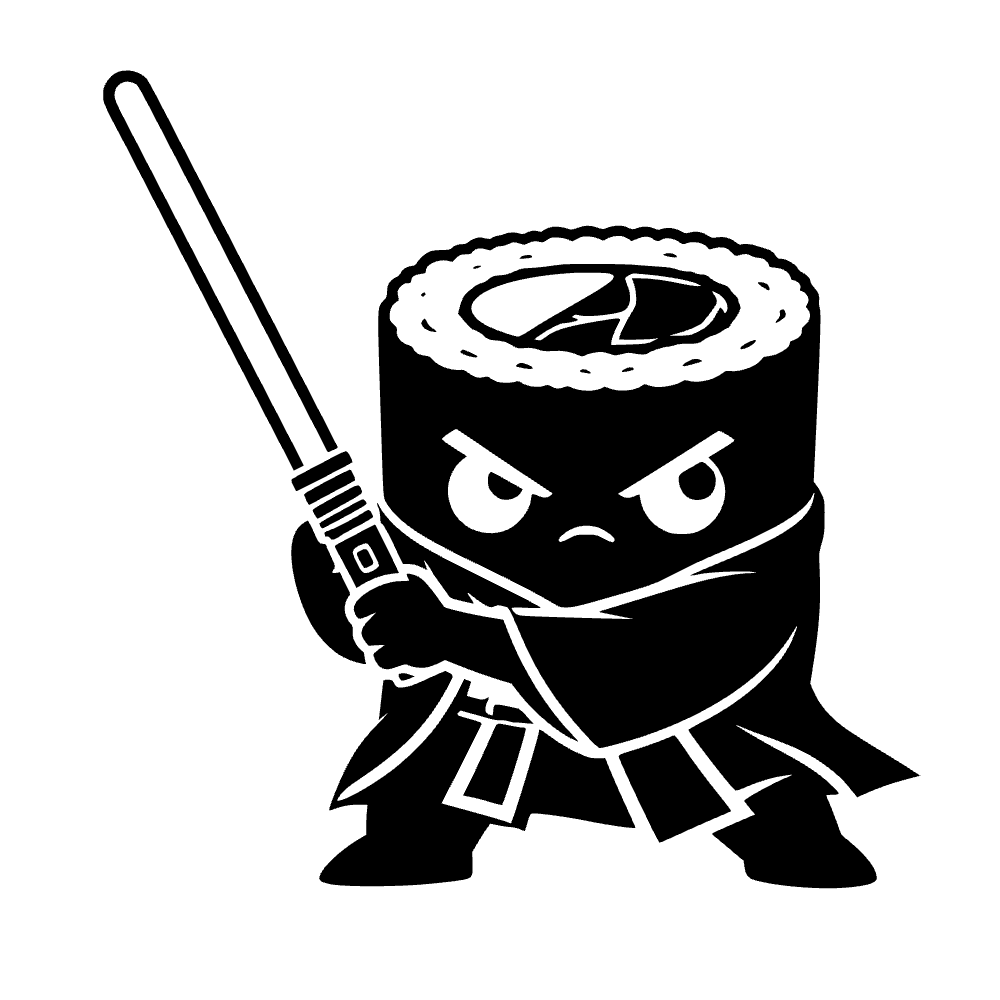 Icono de rollo de sushi empuñando — archivo SVG