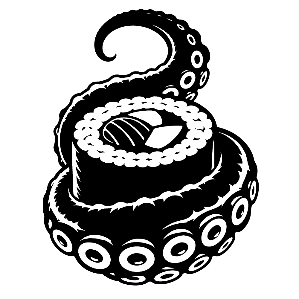 Rollito de sushi envuelto — vista previa del archivo SVG