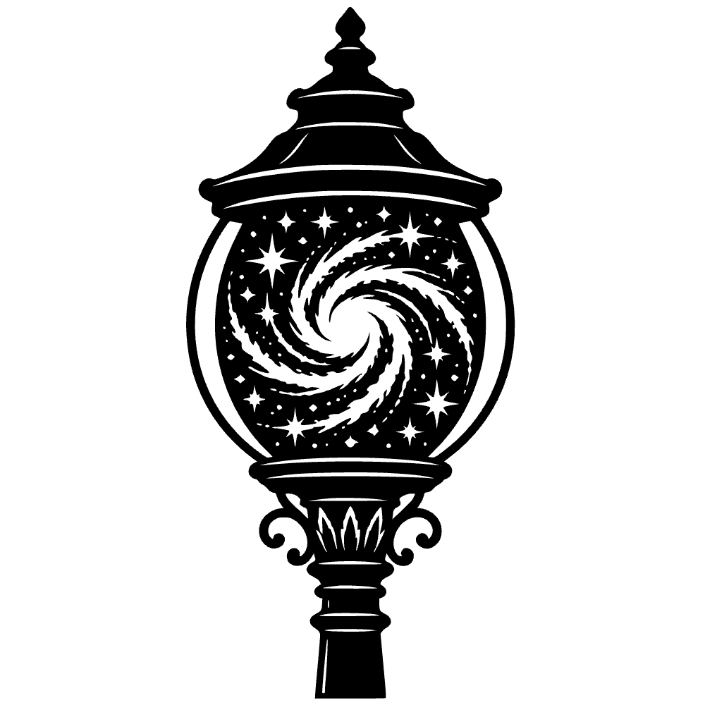 Linterna de galaxia en espiral — archivo SVG