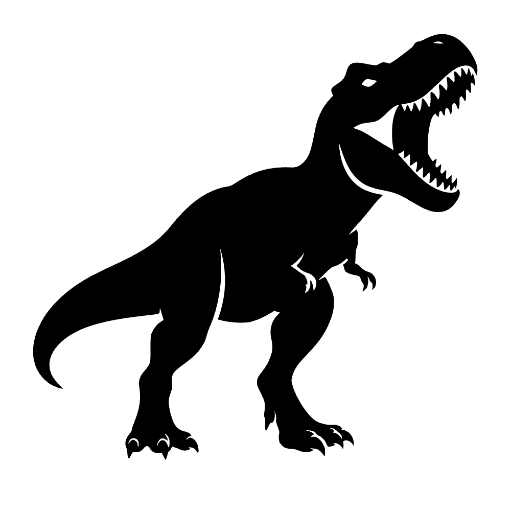 Tiranosaurio rugiendo — archivo SVG