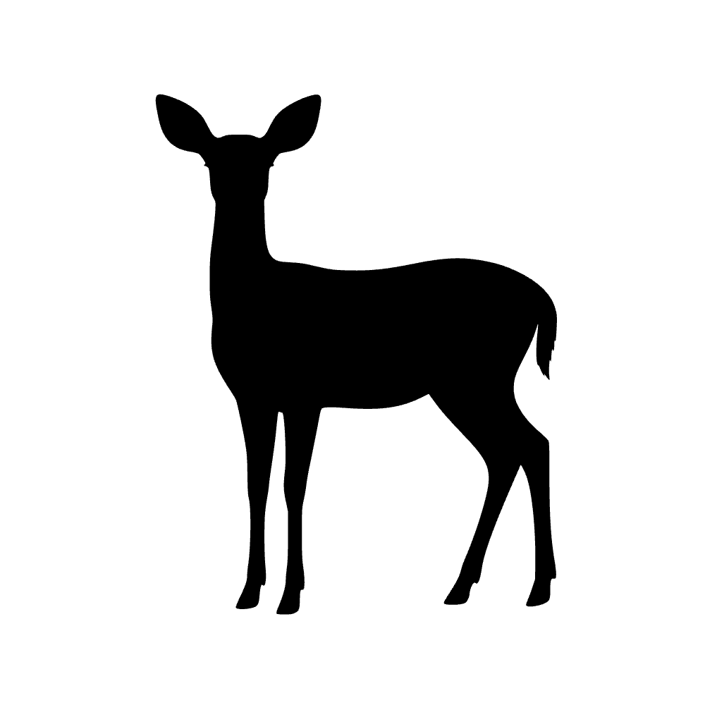 Cierva con cola — archivo SVG