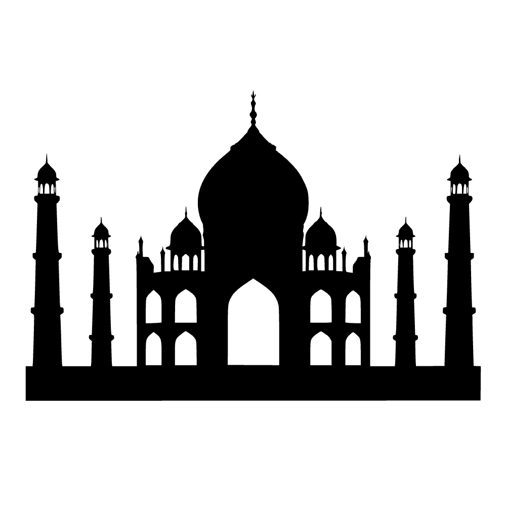 Cúpulas del Taj Mahal — vista previa del archivo SVG