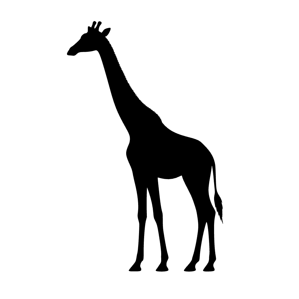 Jirafa de pie alta — archivo SVG