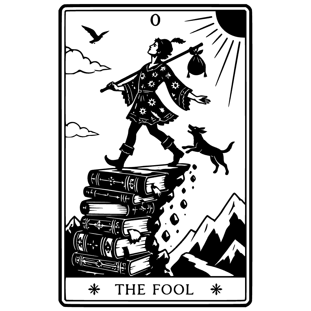 Carta de tarot el loco — archivo SVG