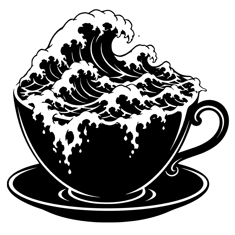 Teacup Storm Icon SVG SVG cut file preview